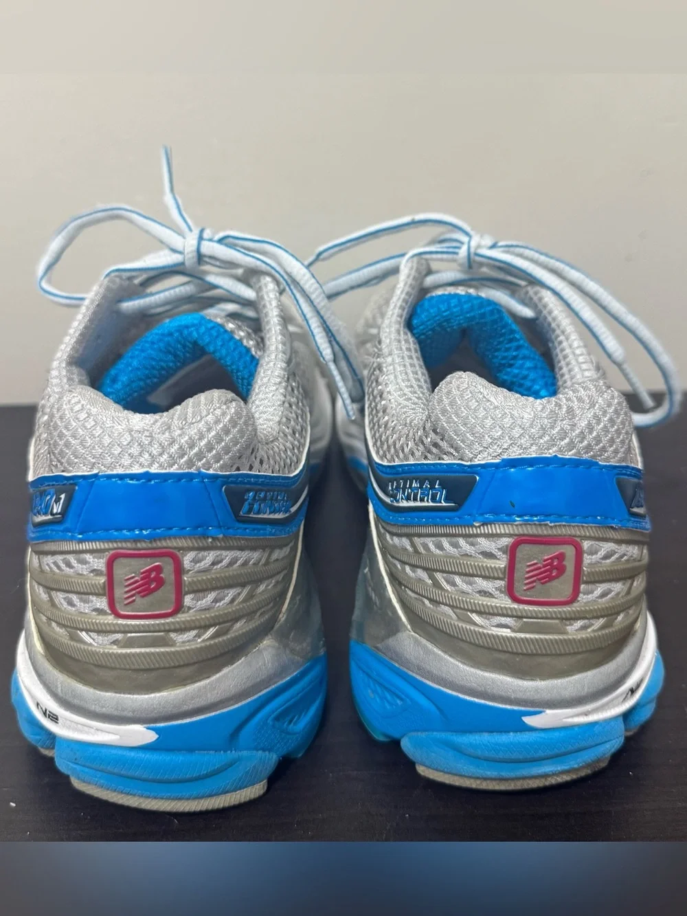 New Balance Silver and Blue Athletic Running Shoes